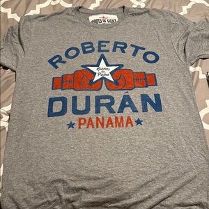 Roots of Fight Roberto Duran Gray T-Shirt